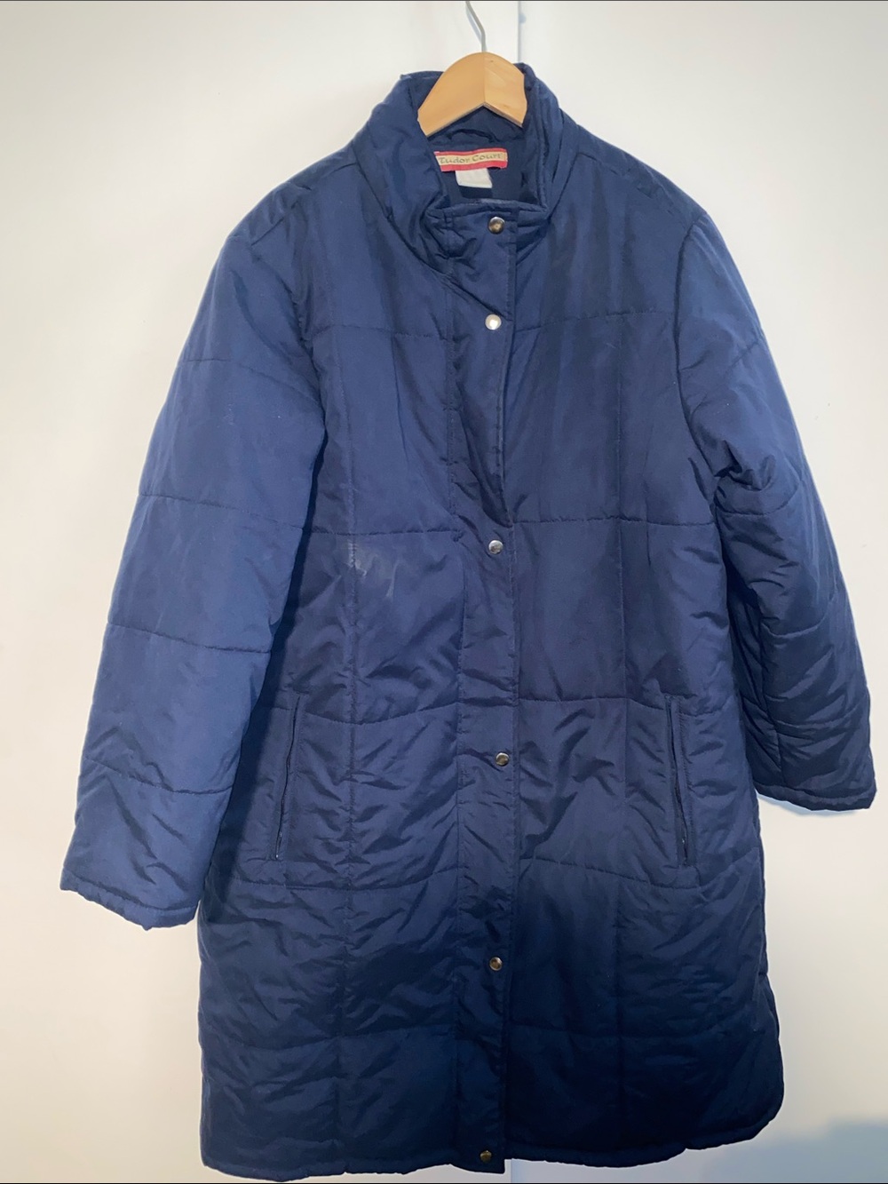 Classic Navy Quilted Women's Coat